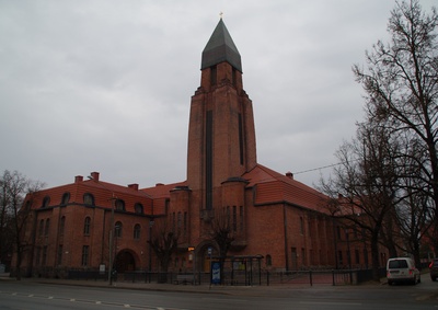 Pauluse kirik Tartus, vaade hoonele. Arhitekt Eliel Saarinen rephoto