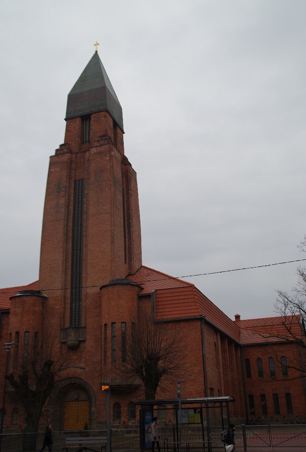 Tartu Pauluse kirik, vaade. Arhitekt Eliel Saarinen rephoto