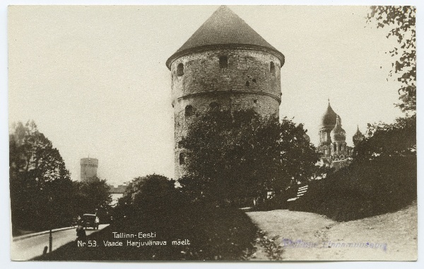 Tallinn, Kiek-in-de Kök, vaade kagust, Harjuvärava mäelt.