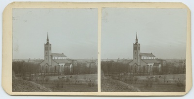 Tallinn, Jaani kirik, vaade Harjuvärava mäelt.  duplicate photo