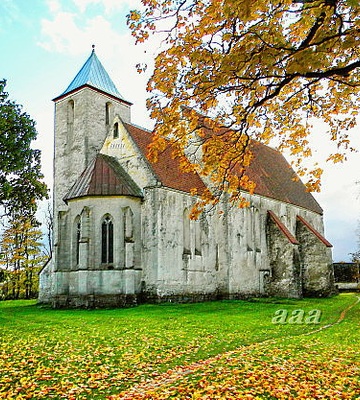 Valjala Martini kirik, vaade kirdest rephoto