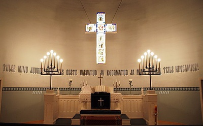 Altar images of the church of Tartu Paul rephoto