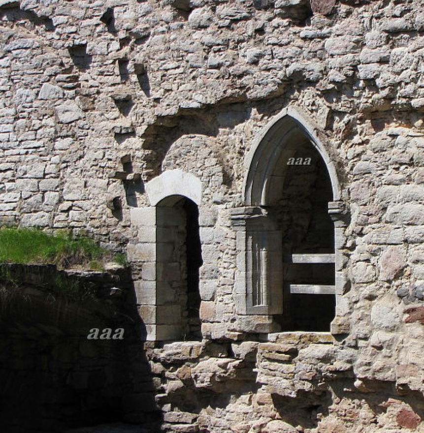 Padise klooster: portaal, detailivaade rephoto