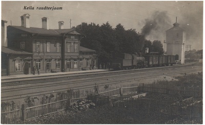 Keila raudteejaam raudtee poolt  duplicate photo