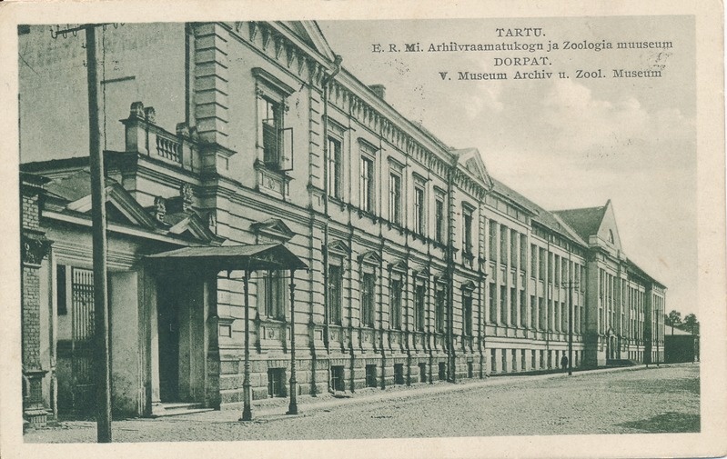 Arhiivraamatukogu ja Zooloogia muuseum (Aia t). Tartu, 1920-1925.
