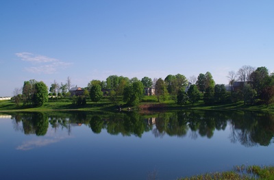 View over Lake Raadi manor rephoto