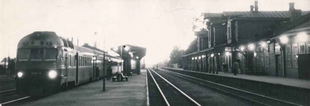 Raudteejaam, diiselrong. Tartu, 1967.