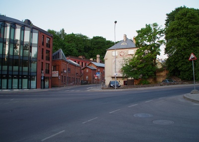 Silicon drawing. Tartu city view in 1968. rephoto