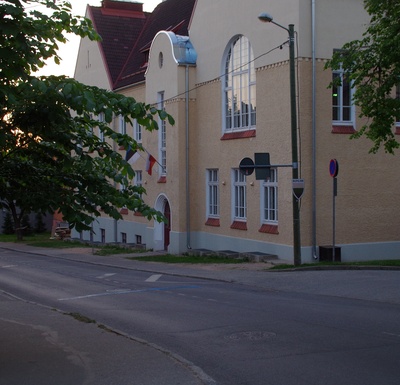 TÜ Juridicum, endine Rostovtsevi kliinik, vaade piki tänavat. Arhitekt Viktor Kessler rephoto