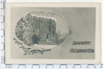 Christmas Card, We bring ruins  duplicate photo