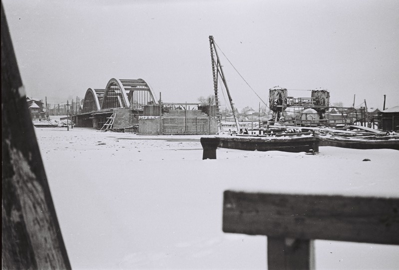 Fotonegatiiv. Pärnu Suursilla ehitamine