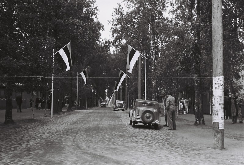 Fotonegatiiv. Supeluse tänav lipuehtes