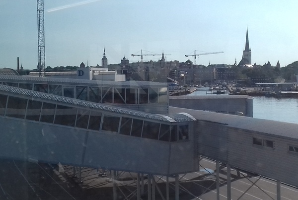 Postcard view of Tallinn port rephoto