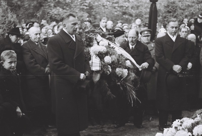 Fotonegatiiv. Linnapea Hendrik Soo matused 1939