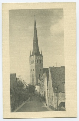 Tallinn, Oleviste kirik, vaade Laialt tänavalt.  duplicate photo