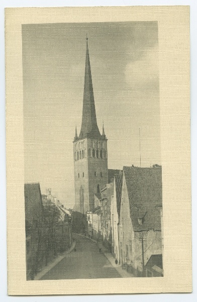 Tallinn, Oleviste kirik, vaade Laialt tänavalt.