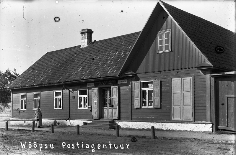 Elmar Kaldi isale kuuluv raamatuäri ja Võõpsu postiagentuur