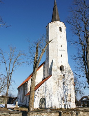 Haljala kirik, tornivaade. rephoto
