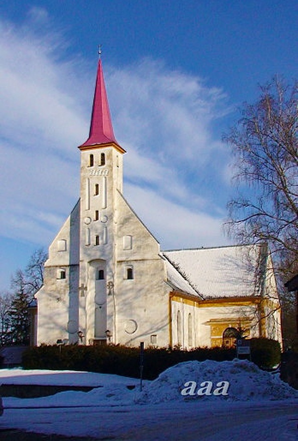 Põlva Maarja kirik, vaade edelast rephoto