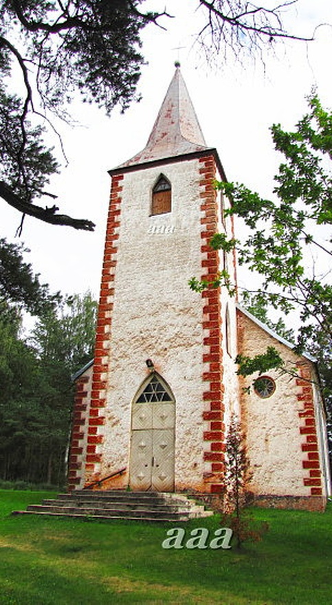 Pindi Jaani kirik, vaade läänest. Arhitekt J.G. Mühlenhausen rephoto
