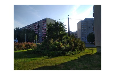 Väike- Õismäe, view of the building and the surroundings in the finishing stage rephoto