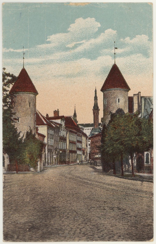 Postcard Tallinn Viru Gate