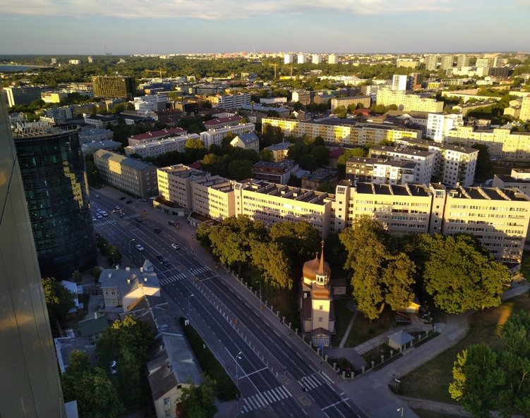 View hotel "Olympiast" towards Kaasan church and Keldrimäe rephoto