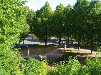 Rakvere, vaade Vallimäelt linnale rephoto