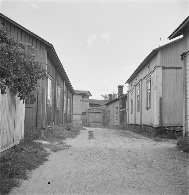 Wooden House Quarter in Old Rauma