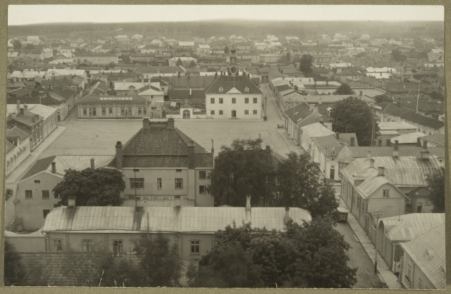 View to the tower on the side of the museum, the old raft room