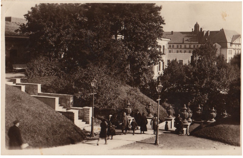 Tallinn, staircase on Harju Gate Mountain