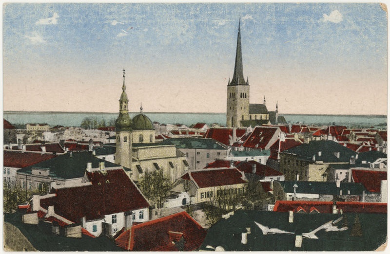 Postcard for Tallinn view of the Old Town