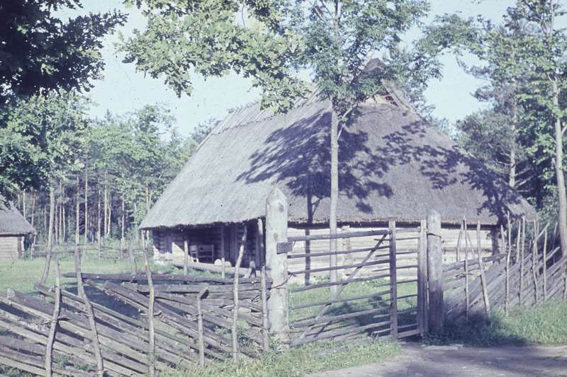 Sassi-Jaani talu ait, esiplaanil väravad