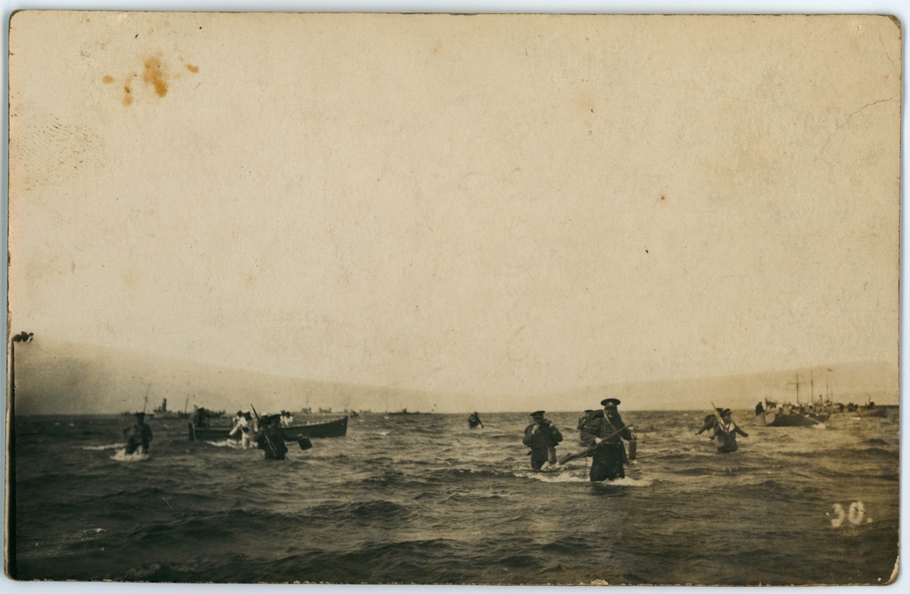 E.V. Sõjakooli aspirandid dessantoperatsiooni õppuse läbiviimisel