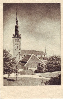 postkaart, Tallinn, Niguliste kirik  duplicate photo
