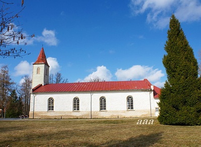Kärdla Church in 1991. rephoto