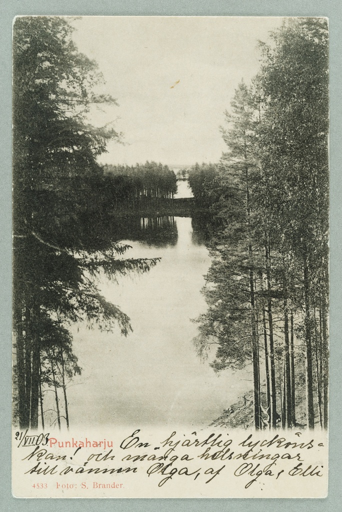 Sight Line: Nervander mound-bark-bark Lahti Niemi-Saari Church