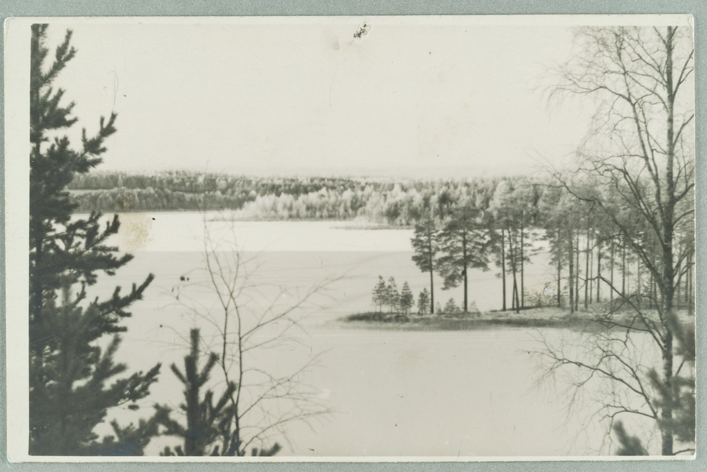 The bark on the tip of the peninsula ridge, behind Tuunaansaari