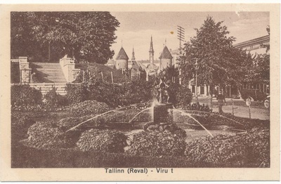 Postcard. Tallinn, Viru t fairy area. Located in the album Hm 7955.  similar photo