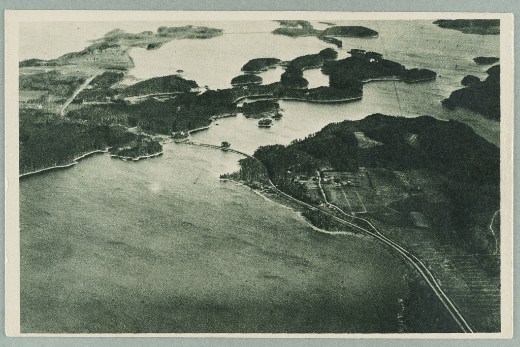 Air picture Punkaharjuga towards Punkakalmeen in the 1920s