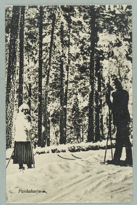 Skiers on the interior, more unspecified place, northwest  duplicate photo