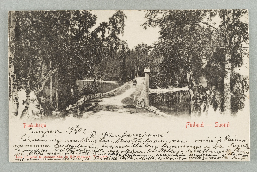 From stone to northwest (named "Punkuharju")