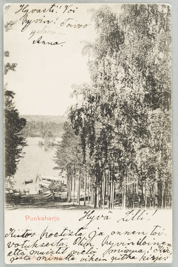 View from Punkaharju State Hotel to the beach of the hotel in the early 1900s