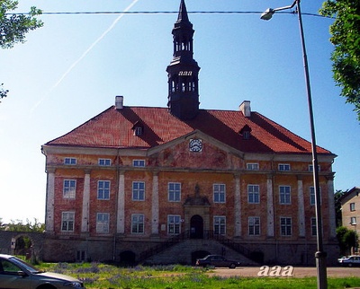 Narva vaade. Narva Raekoda rephoto