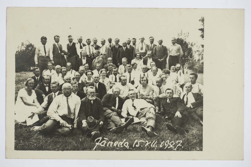 Grupp kursuslasi Jänedal 15.07.1927