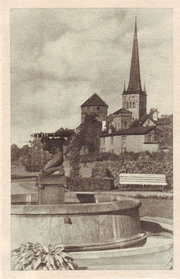postkaart, Tallinn, Oleviste kirik  duplicate photo