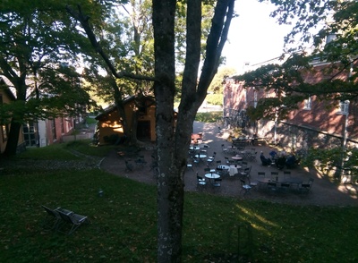 Red prisoners at the Susaaren prison camp in Suomenlinna IV district, Adlerfeldt traverse garden rephoto