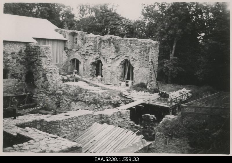 View of the interior courtyard of Padise monastery