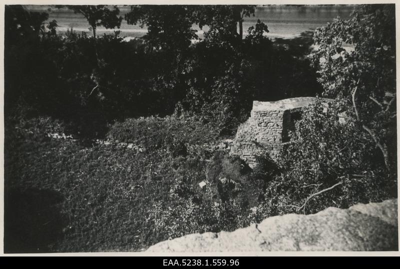 The ruins of the Padise monastery, view of the bottom