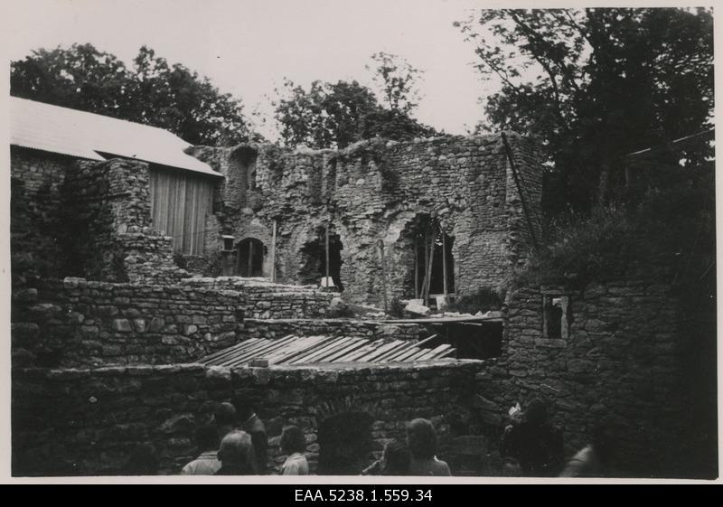 View of the interior courtyard of Padise monastery